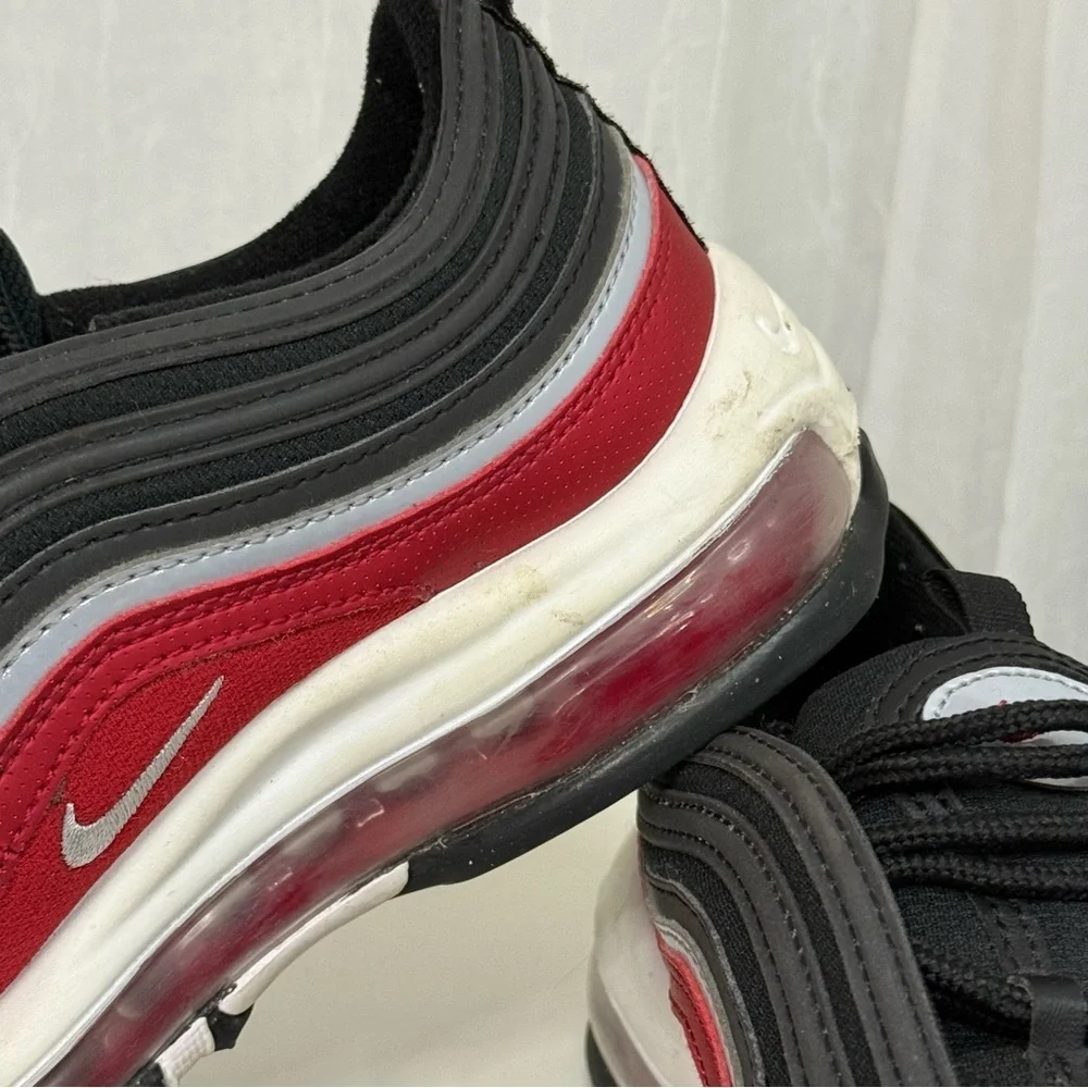 NIKE Air Max 97 SE GS 'Black Varsity Red' - Picture 13 of 13